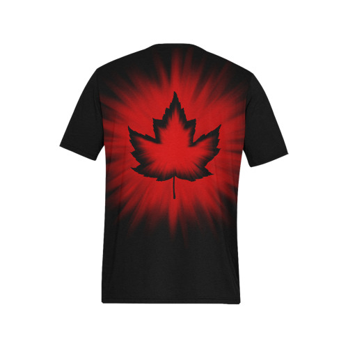 Men's Cool Canada T-shirts Men's All Over Print T-Shirt (Solid Color Neck) (Model T63)