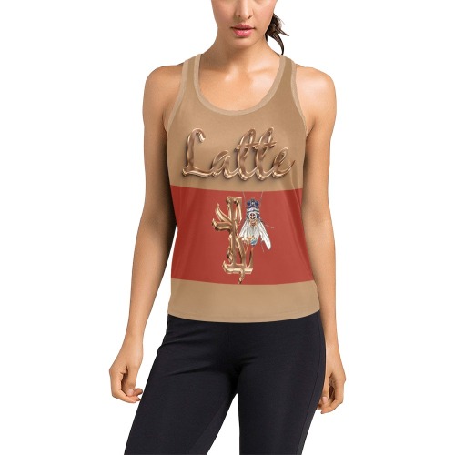 Latte Collectable Fly Women's Racerback Tank Top (Model T60)