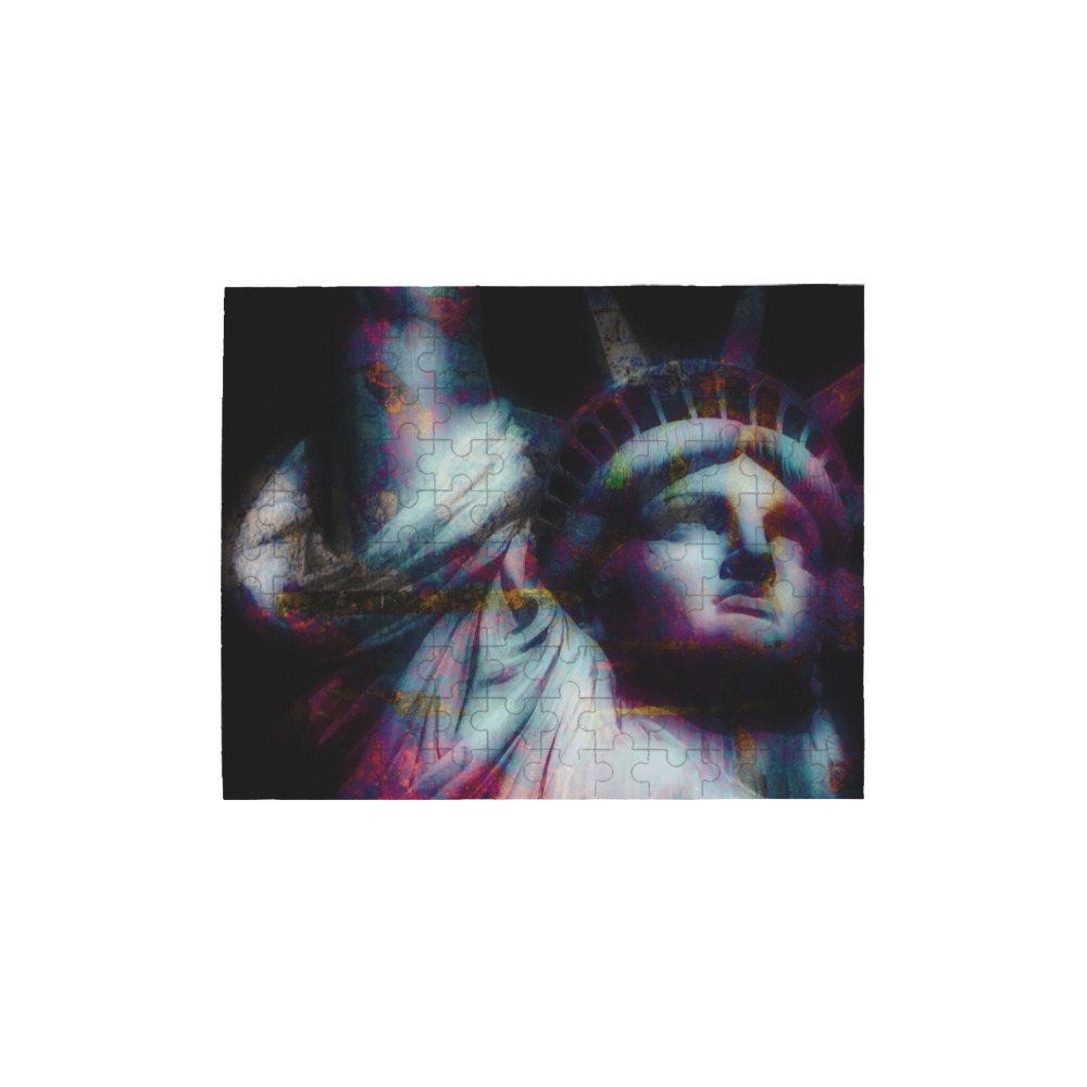 STATUE OF LIBERTY 5 120-Piece Wooden Photo Puzzles