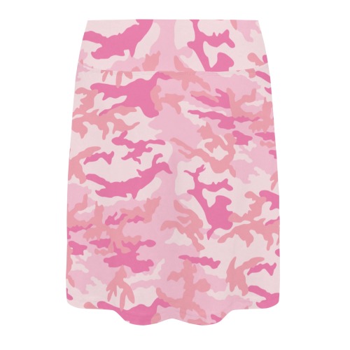 girlie-pink-ERDL Women's Athletic Skirt (Model D64)