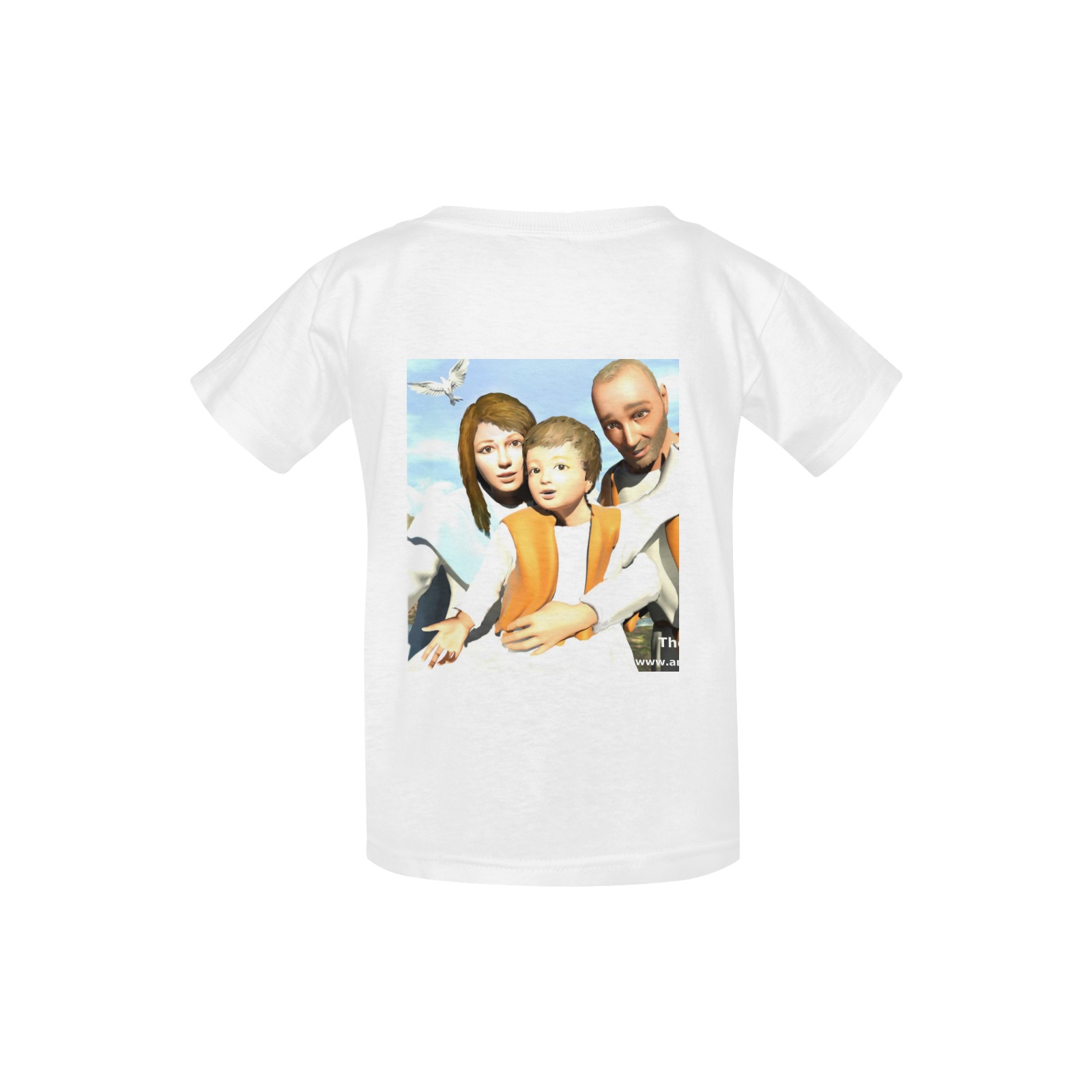 The Holy Family ( St. Mary, Jesus Child, St. Joseph ) Kid's  Classic T-shirt (Model T22)