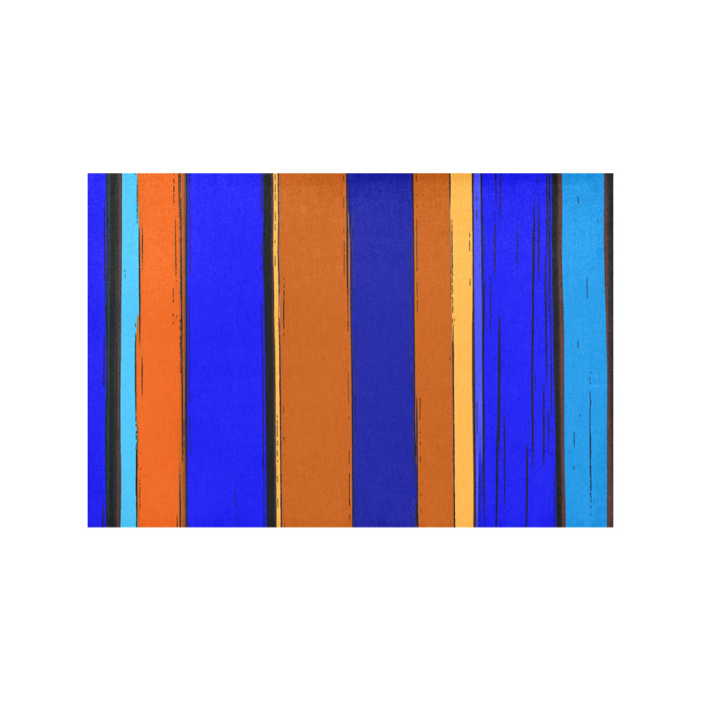 Abstract Blue And Orange 930 Placemat 12’’ x 18’’ (Set of 2)