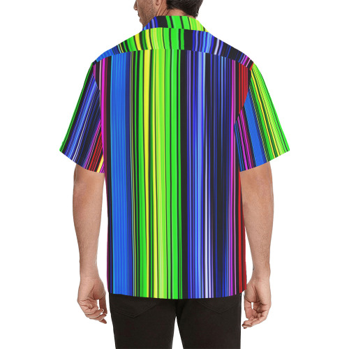 A Rainbow Of Stripes Hawaiian Shirt (Model T58)