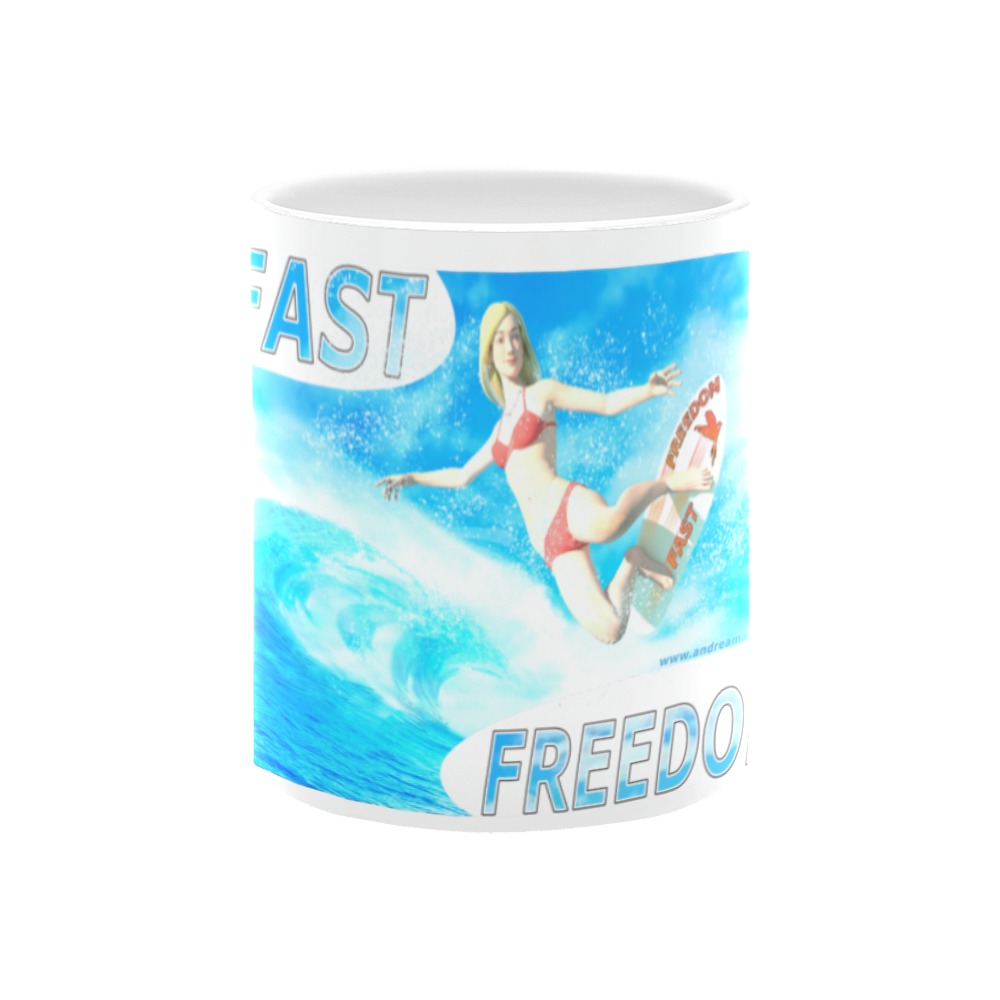 Fast Freedom White Mug(11OZ)
