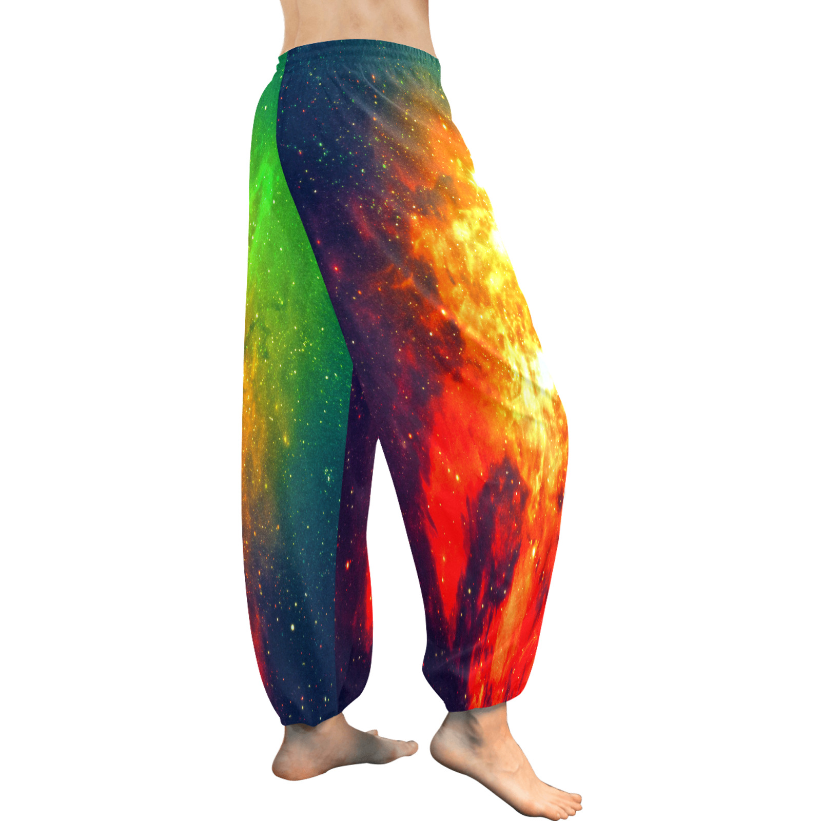 Mystical fantasy deep galaxy space - Interstellar cosmic dust Women's All Over Print Harem Pants (Model L18)