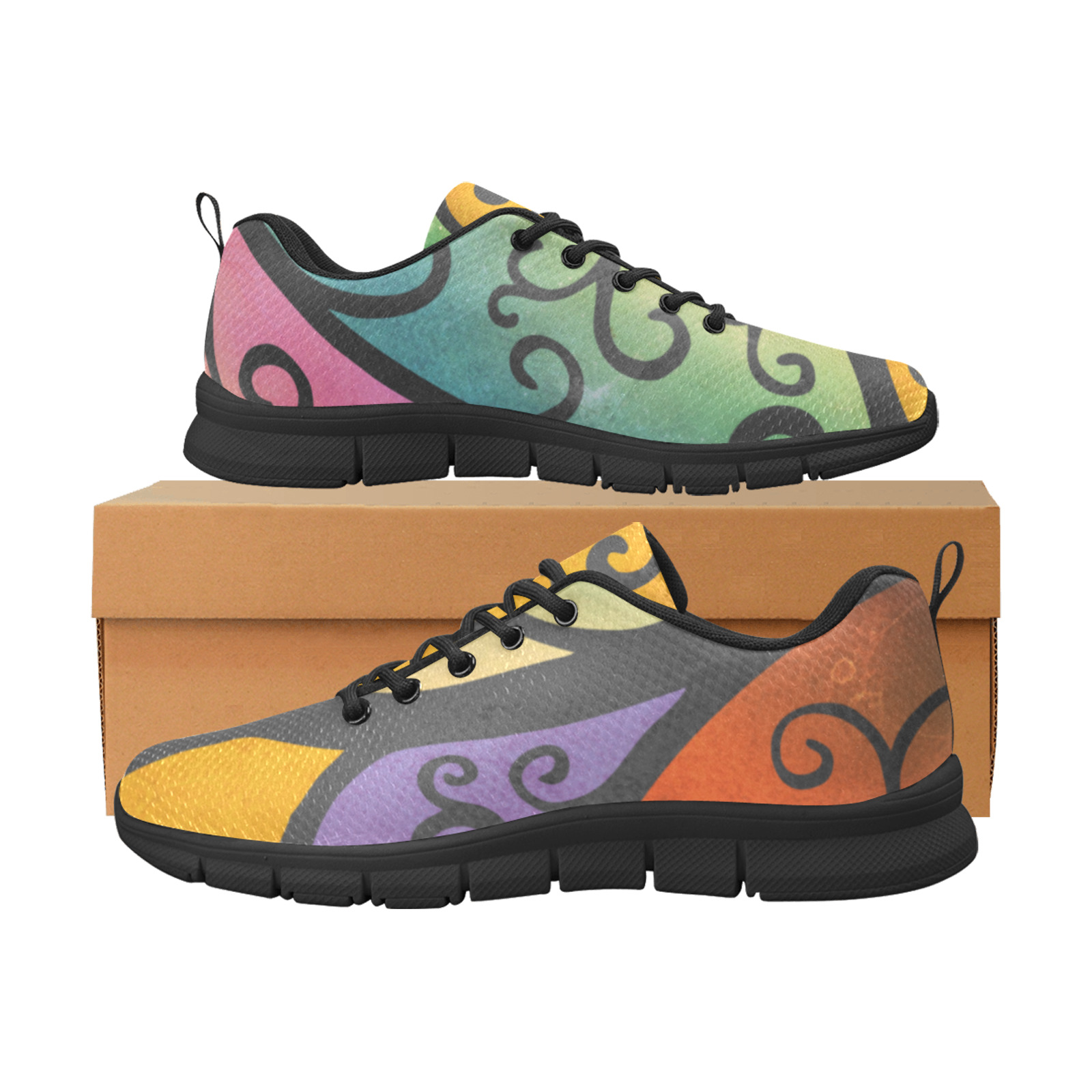 Tiffanglass Women's Breathable Running Shoes (Model 055)