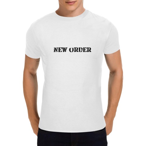 New order Men's T-Shirt in USA Size (Two Sides Printing)