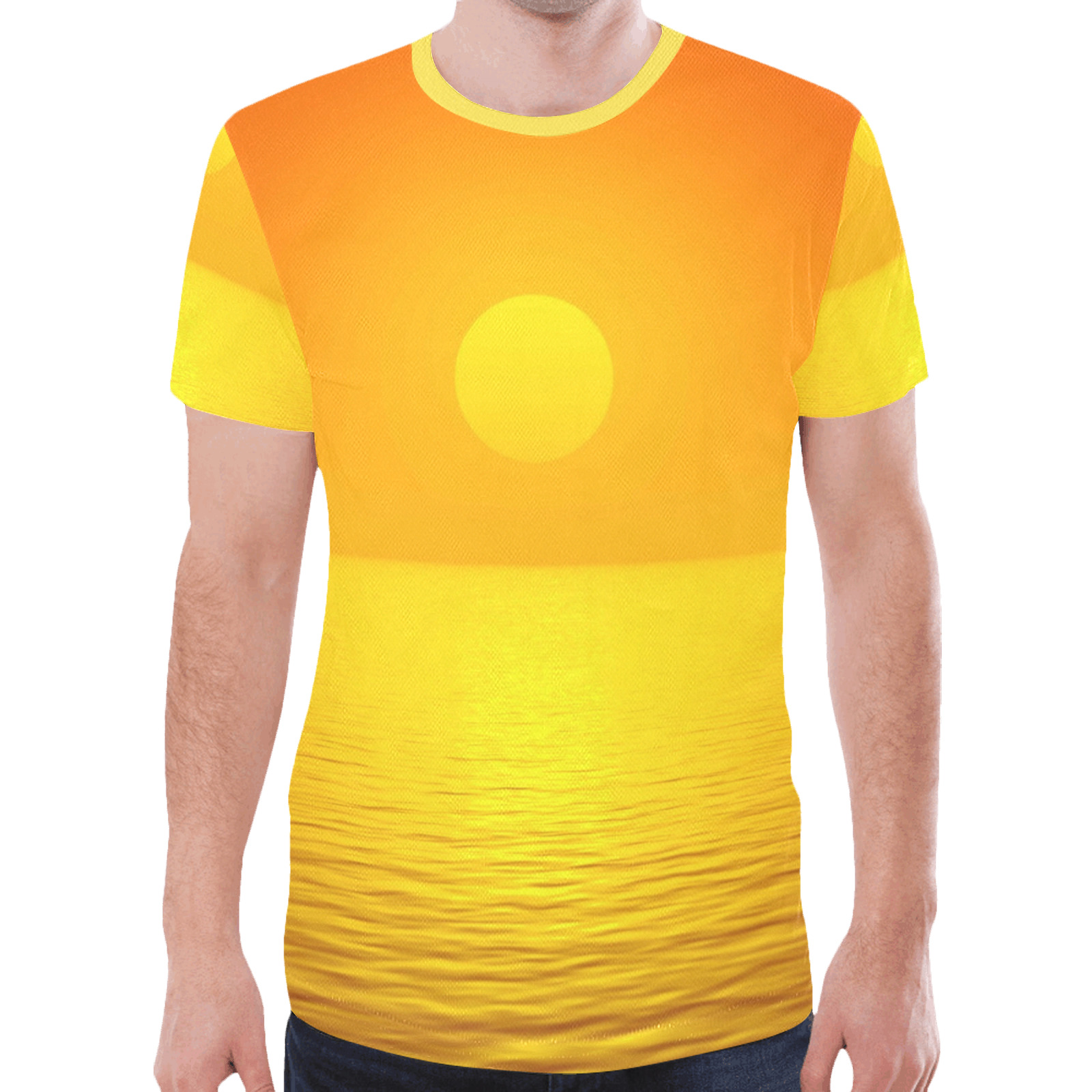Sunset Reflection New All Over Print T-shirt for Men (Model T45)
