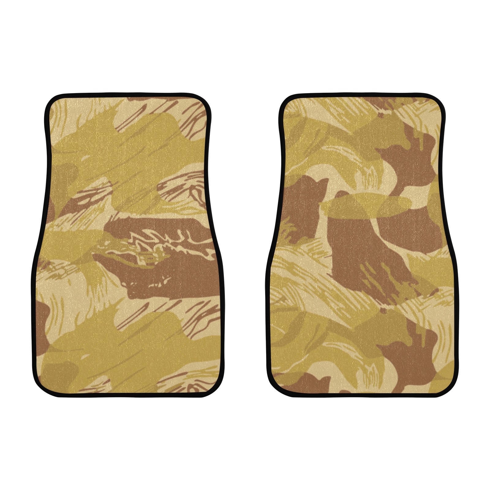 Rhodesian Brushstroke Camouflage Arid Front Car Floor Mat (2pcs) | ID ...