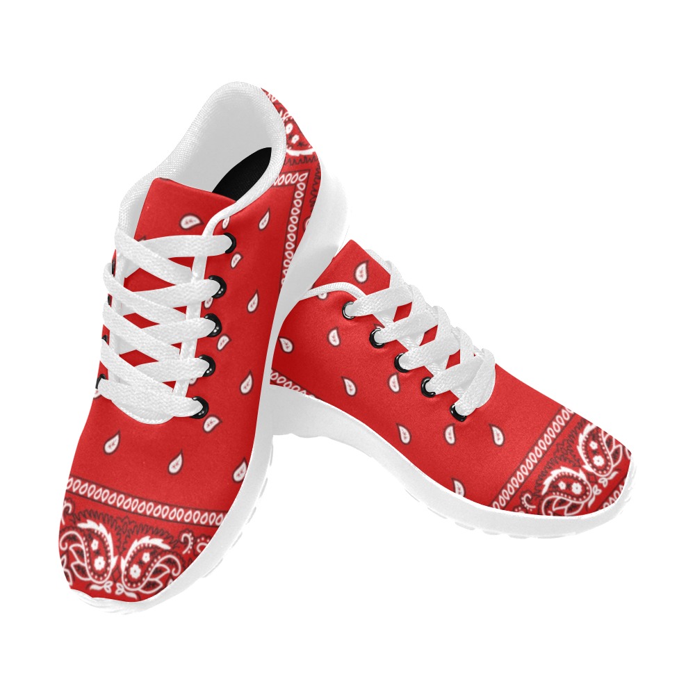 Red Bandana Women’s Running Shoes (Model 020)