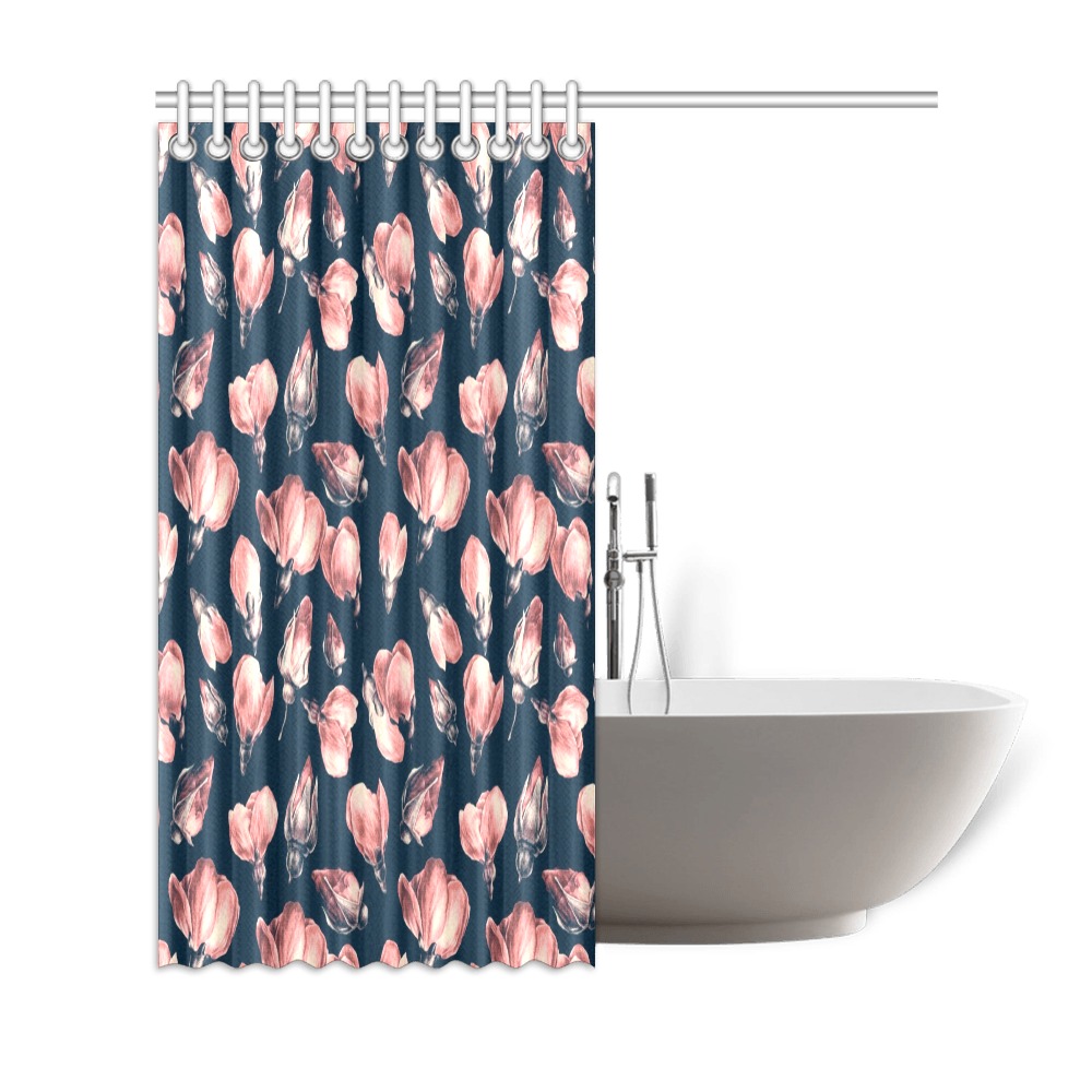Tulips, large print Shower Curtain 69"x72"