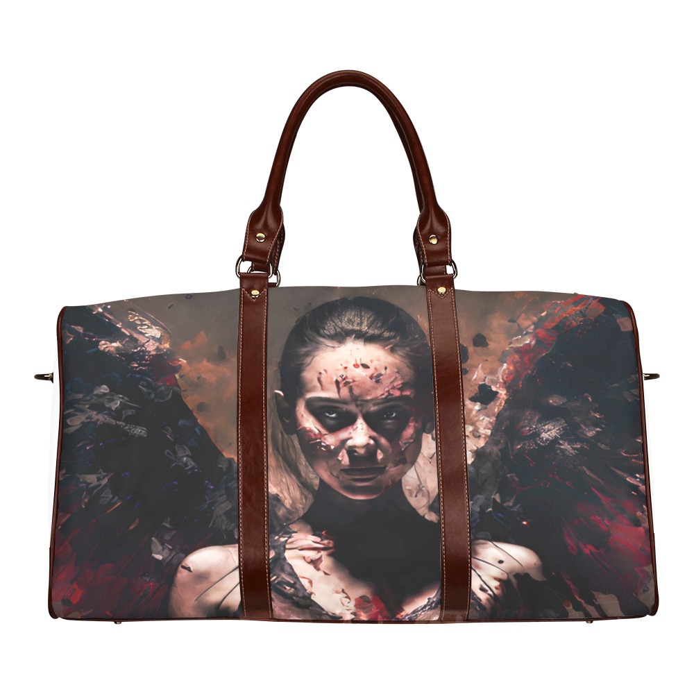 graphicmystical_dynamic_battle_pose_beautiful_female_Fallen_Ang_3c660d11-2137-43c9-9a13-23e8687510fd Waterproof Travel Bag/Small (Model 1639)
