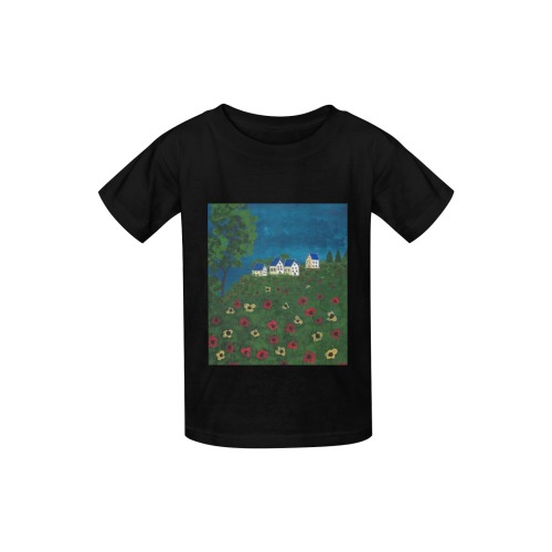 The Field of Poppies Kid's  Classic T-shirt (Model T22)