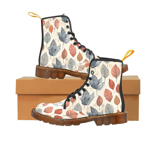 Leaves Custom Canvas Boots For Women Model 1203H