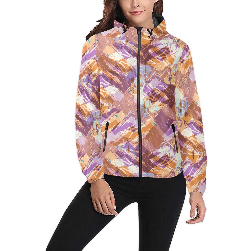 Camo mountains modern C27 Unisex All Over Print Windbreaker (Model H23)