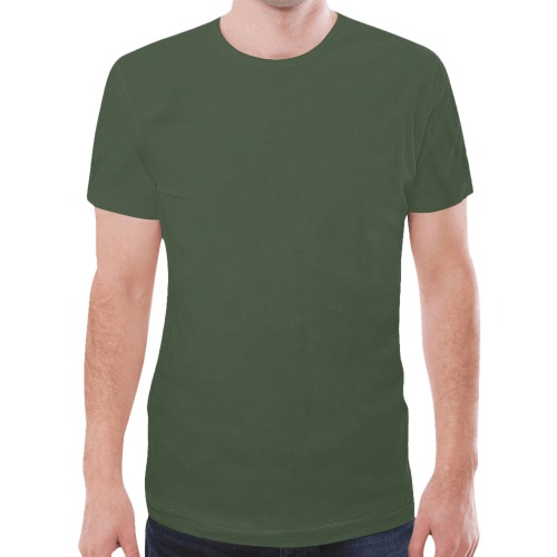 Hunter Green Collection New All Over Print T-shirt for Men (Model T45)