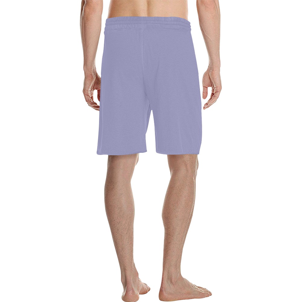purple Men's All Over Print Casual Shorts (Model L23)