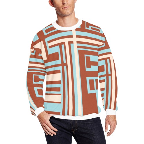 Model 1 All Over Print Crewneck Sweatshirt for Men (Model H18)