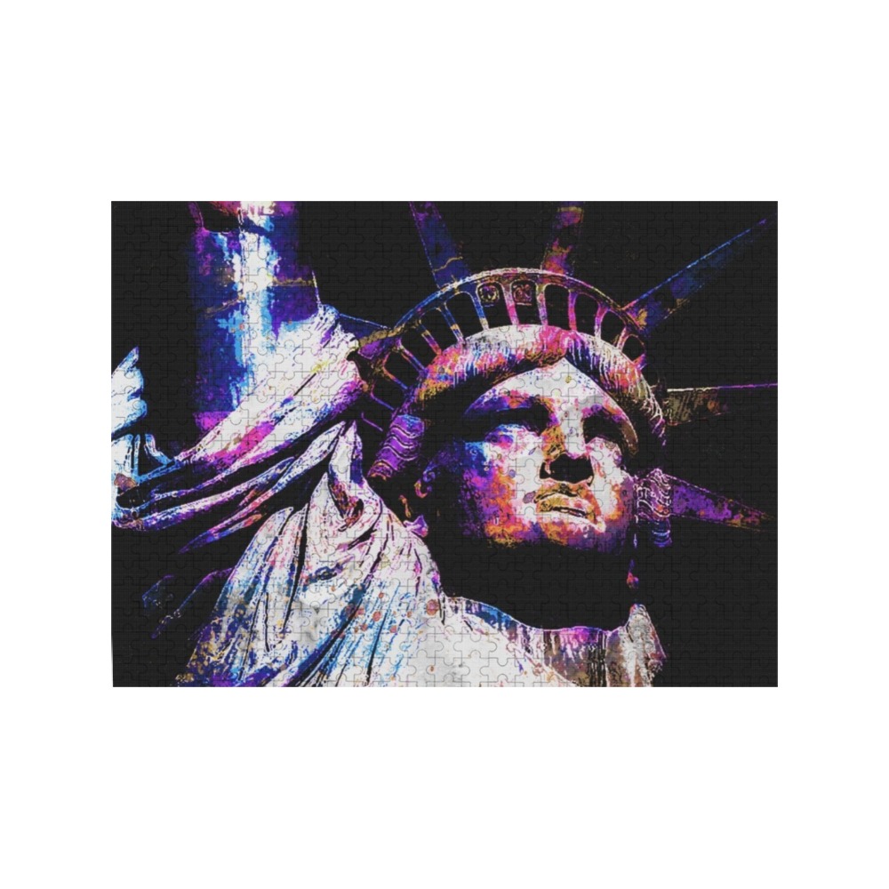 STATUE OF LIBERTY 8 500-Piece Wooden Photo Puzzles