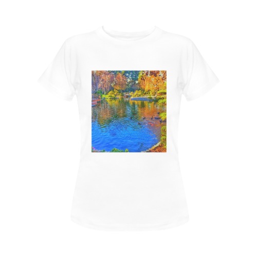Painted Pond Women's T-Shirt in USA Size (Front Printing Only)