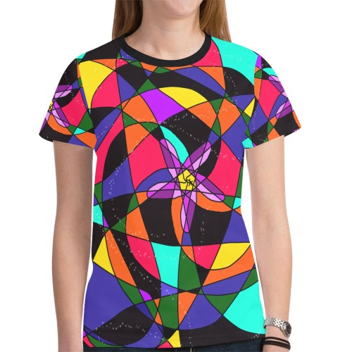 Abstract Design S 2020 New All Over Print T-shirt for Women (Model T45)