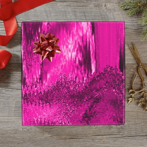 Melted Glitch Pink Gift Wrapping Paper 58"x 23" (5 Rolls)