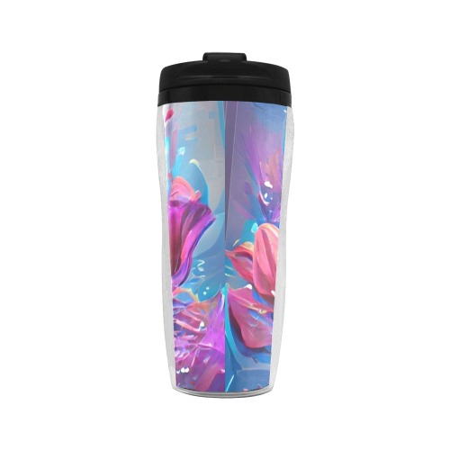 Water_Flower_TradingCard Reusable Coffee Cup (11.8oz)