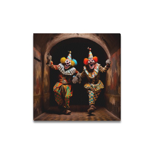 insane clowns 4/4 Upgraded Canvas Print 16"x16"