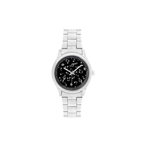 Lullaby Notes Men's Stainless Steel Watch(Model 104)