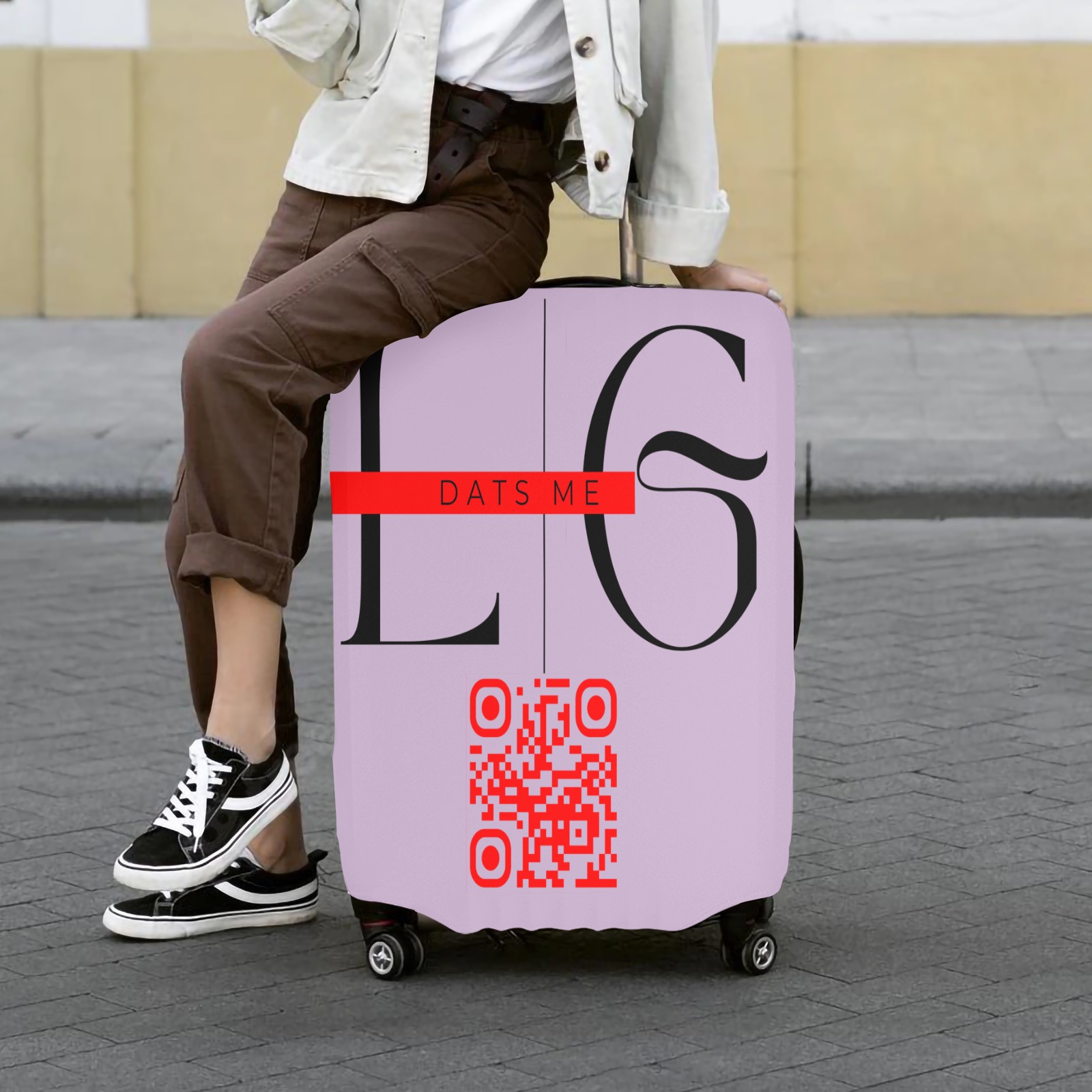 lg dats me 2 Tone Luggage Cover/Extra Large 28"-30"