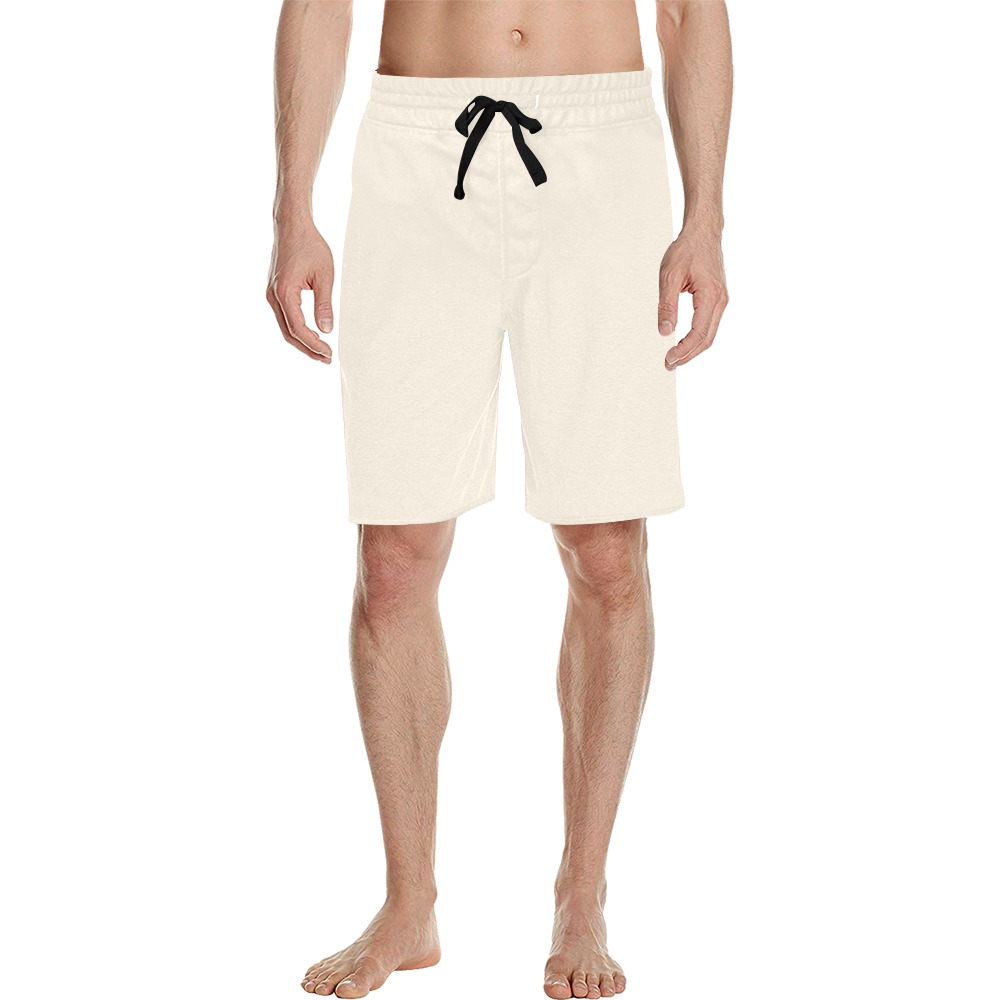 beige Men's All Over Print Casual Shorts (Model L23)