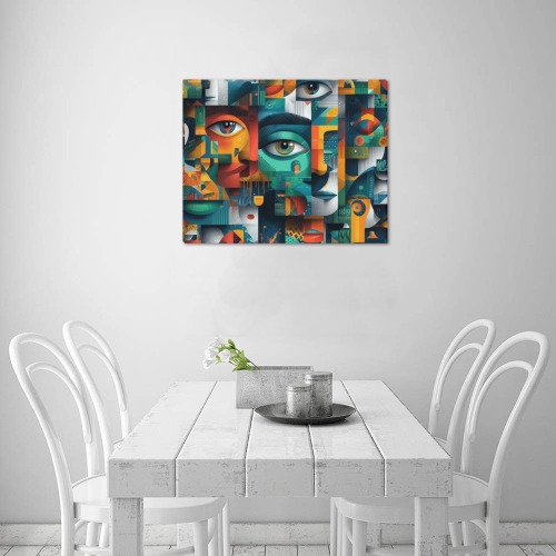 Cubist Frequency Upgraded Canvas Print 20"x16"