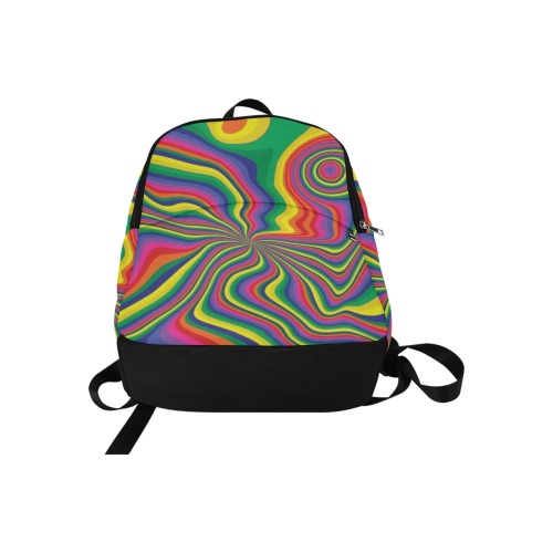 Groovy Pattern Fabric Backpack for Adult (Model 1659)