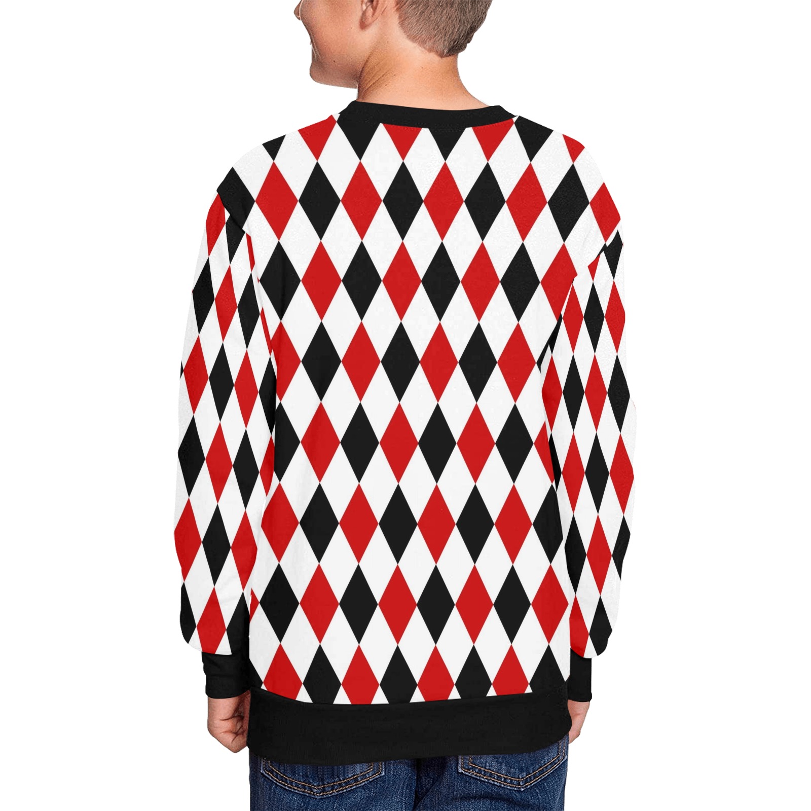 DIAMOND PATTERN Kids' All Over Print Sweatshirt (Model H37)