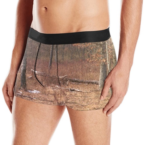 Falling tree in the woods Men's Boxer Briefs with Merged Design (Model  L10)