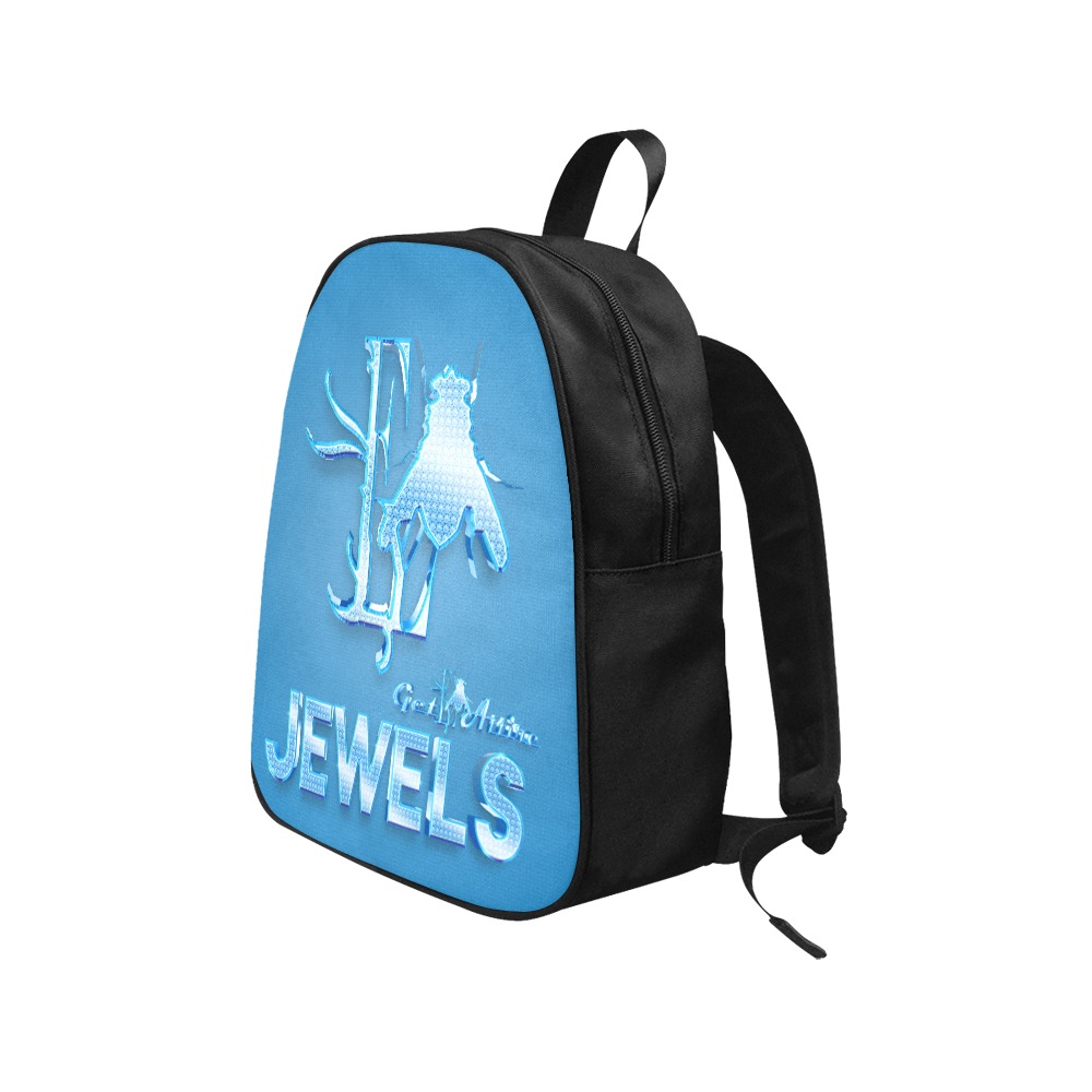 Jewels Collectable Fly Fabric School Backpack (Model 1682) (Medium)