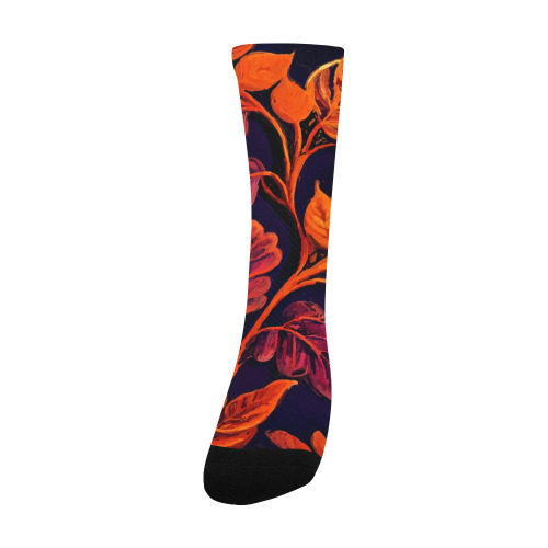 flowers botanic art (10) socks Men's Custom Socks