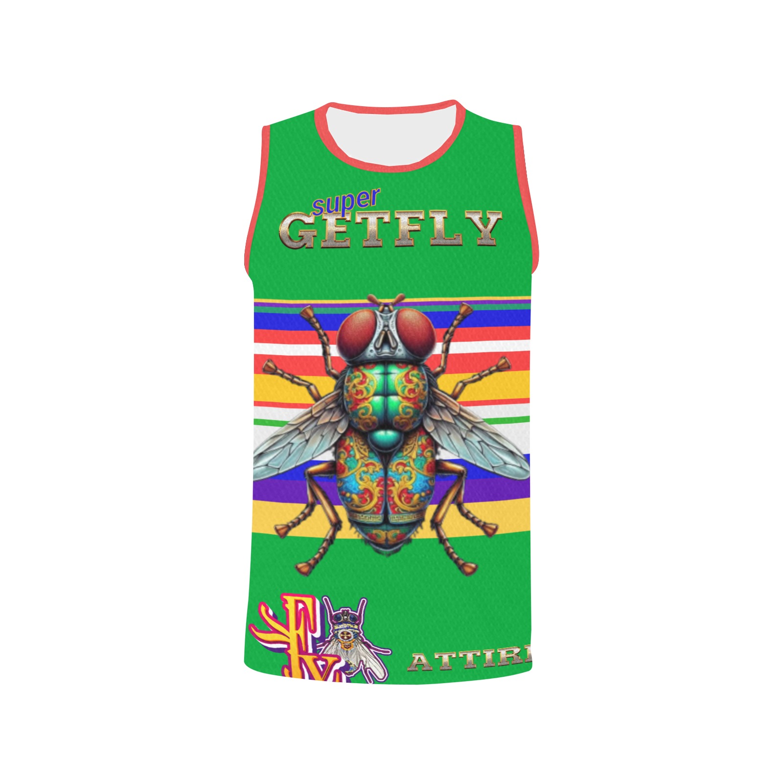 Super Getfly Collectable All Over Print Basketball Jersey