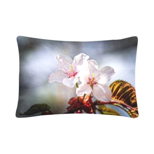 Two absolutely beautiful sakura cherry flowers. Custom Pillow Case 20"x 30" (One Side) (Set of 2)