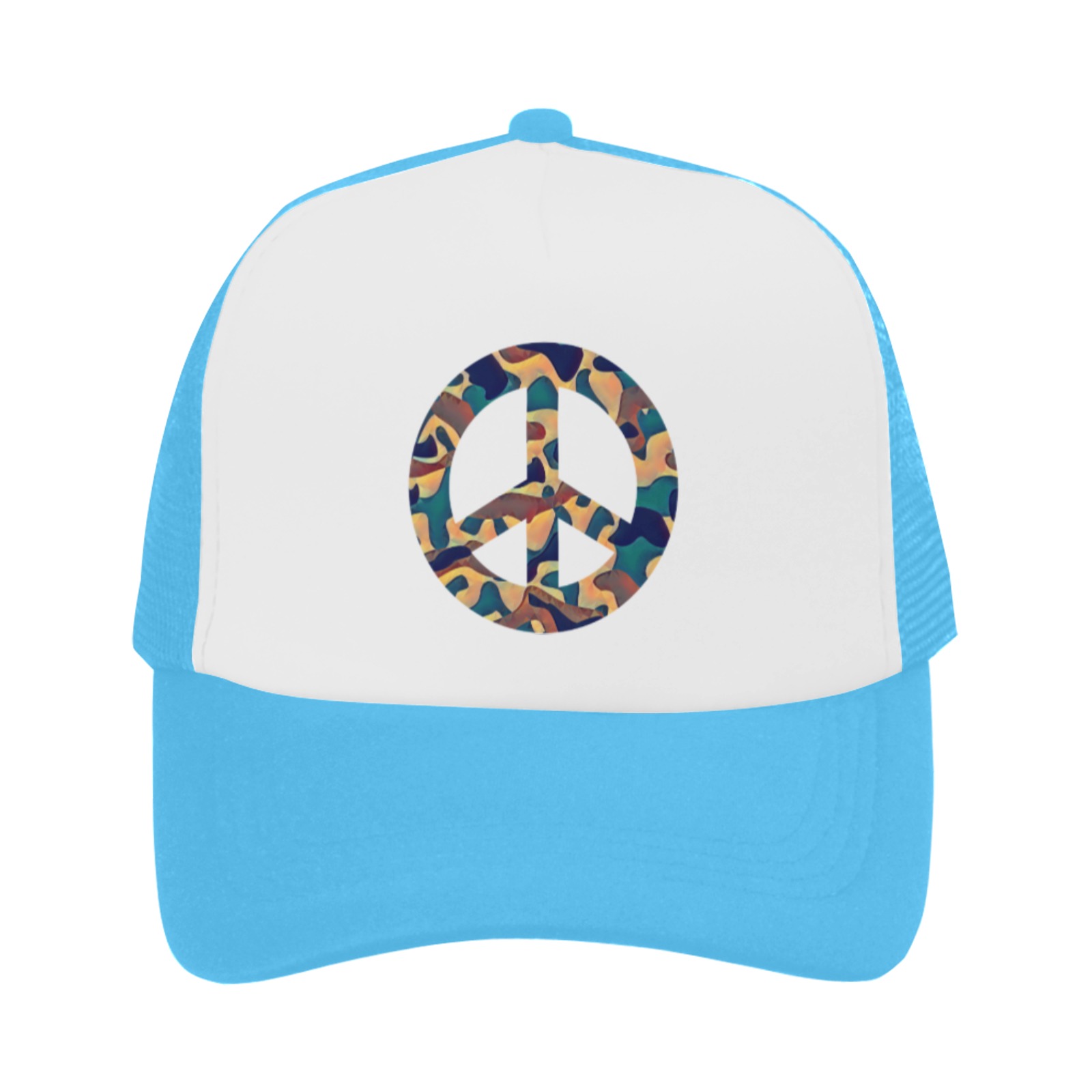 Camo Peace Sign Trucker Hat