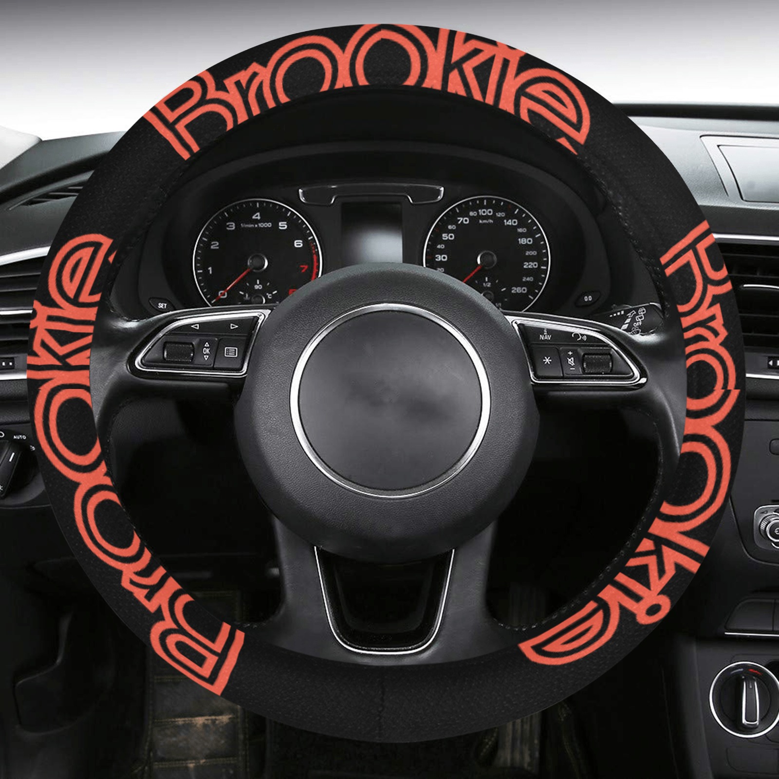 Brookie  steering wheel cover Steering Wheel Cover with Anti-Slip Insert