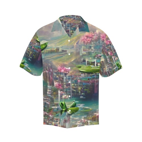 Imagination 002 Hawaiian Shirt with Merged Design (Model T58)