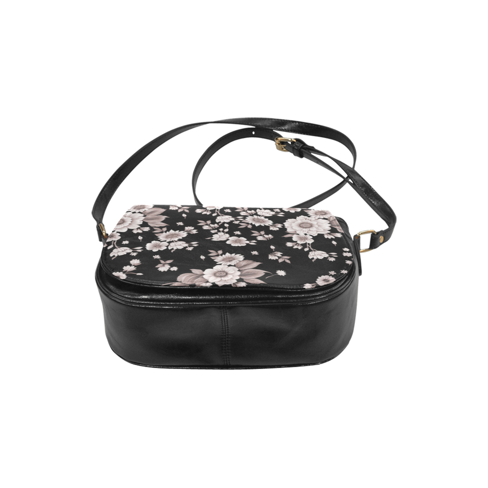 Garden Bloom Classic Saddle Bag/Small (Model 1648)