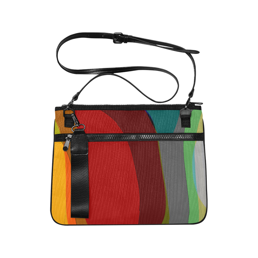 Colorful Abstract 118 Slim Clutch Bag (Model 1668)