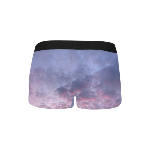 Morning Purple Sunrise Collection Men's Boxer Briefs with Fly (Model L49)
