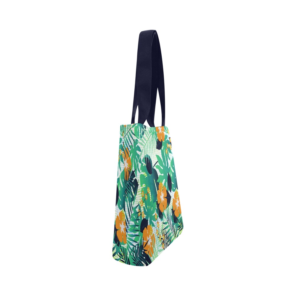 GROOVY FUNK THING FLORAL Canvas Tote Bag (Model 1657)