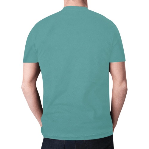 Golden Caduceus Jade Green New All Over Print T-shirt for Men (Model T45)