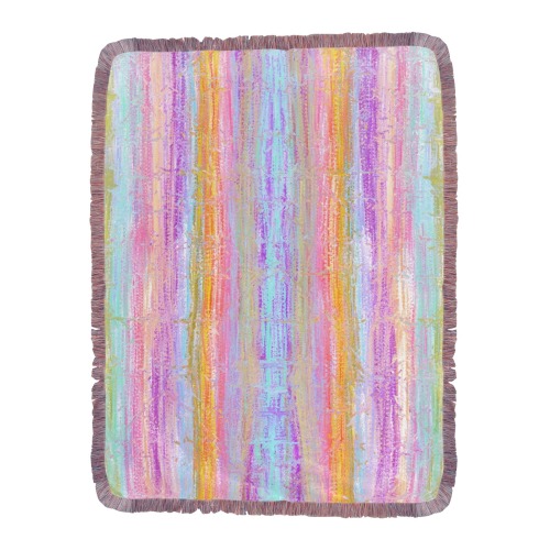 confetti 4 Ultra-Soft Fringe Blanket 60"x80" (Mixed Pink)