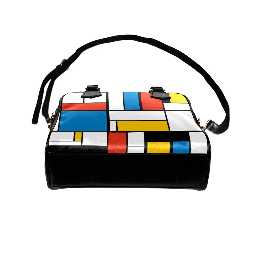 Mondrian De Stijl Modern Shoulder Handbag (Model 1634)