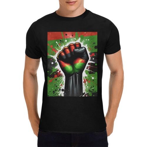 Juneteenth power Men's T-Shirt in USA Size (Front Printing Only)